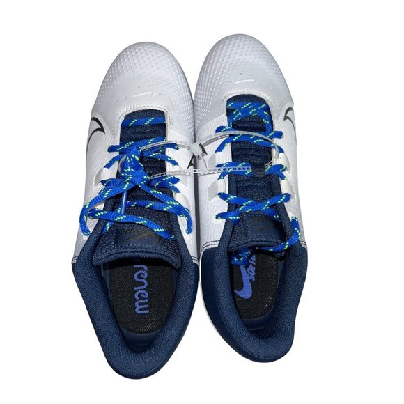 NEW! Nike Hyperdiamond 4 Pro Softball Cleats White Blue Renew Women's Size 9.5 - Picture 7 of 9